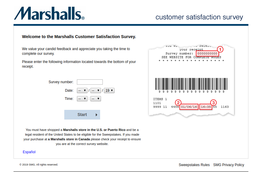 Marshalls Customer Satisfaction Survey