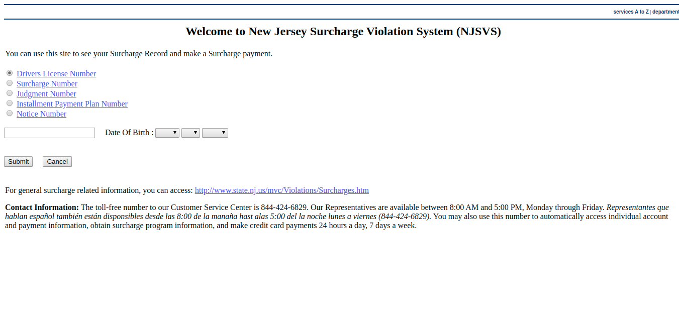 NJSVS - Pay By Web Logo