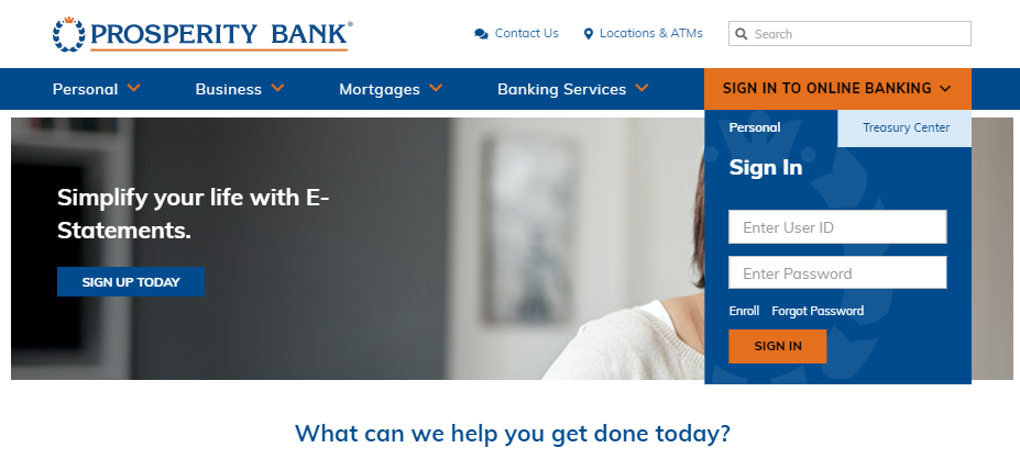 prosperitybankusa.com – Prosperity Bank Account Login