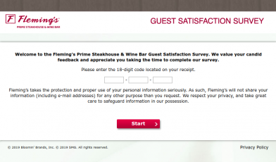 Fleming s Guest Satisfaction Survey