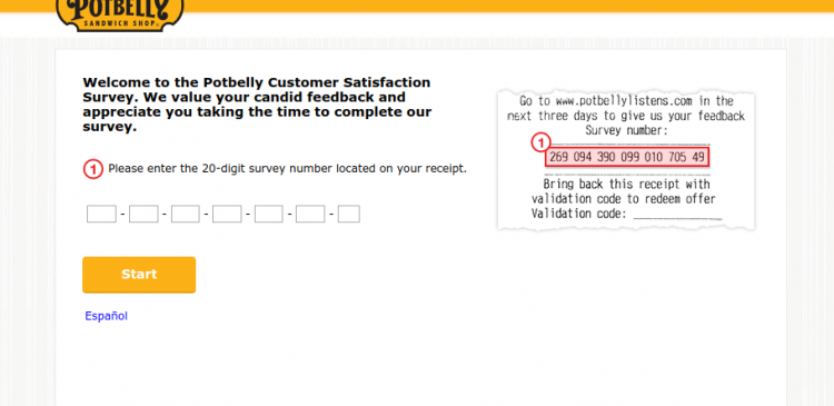 Potbelly Customer Satisfaction Survey