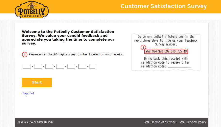 Potbelly Customer Satisfaction Survey