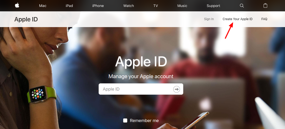 Apple ID Create