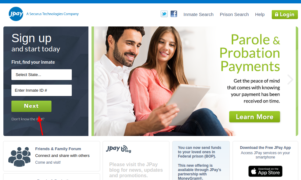 JPay Sign Up