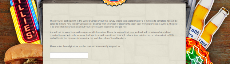 Willie s Grill Icehouse Employee Survey