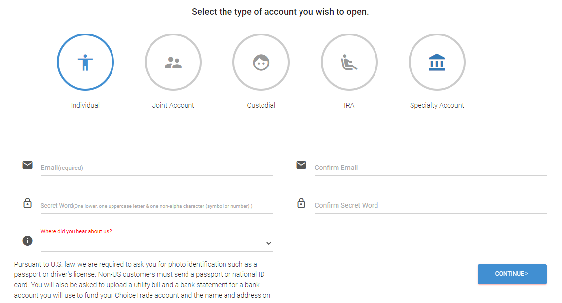 trade.choicetrade.com/login – ChoiceTrade Account Login