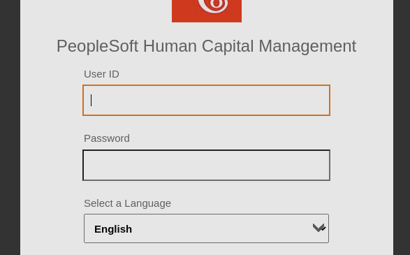 PeopleSoft Login