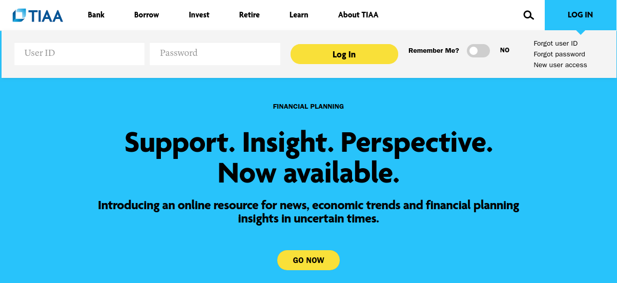 www.tiaa.org – Access To Your Tiaa Online Account
