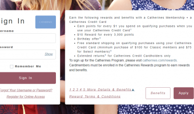 Catherines Credit Card Logo