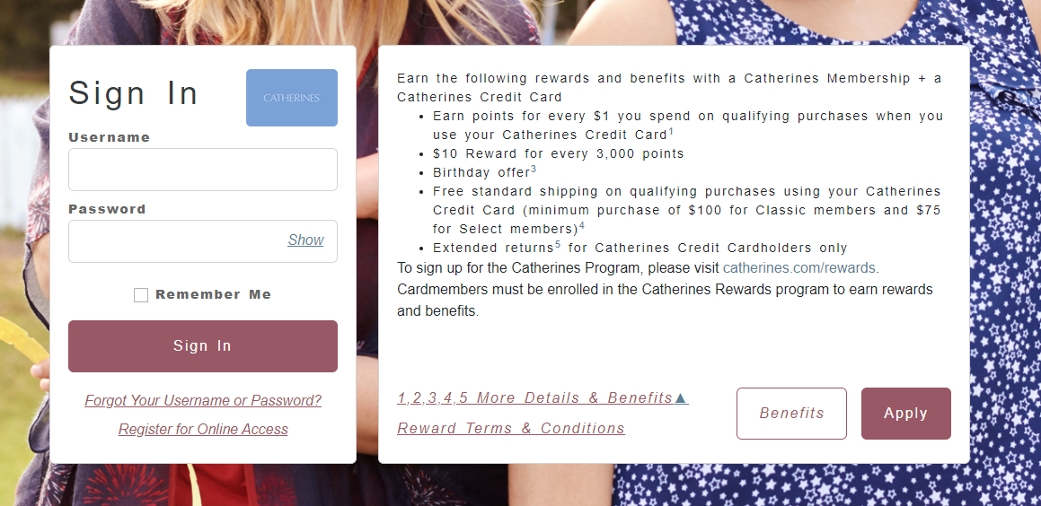 Catherines Credit Card Logo