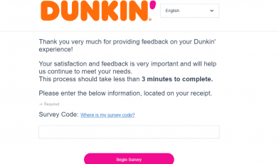 Dunkin Survey Logo