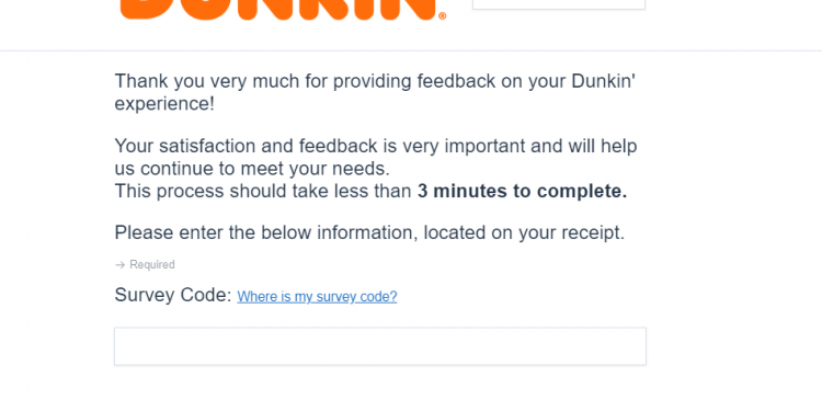 Dunkin Survey Logo
