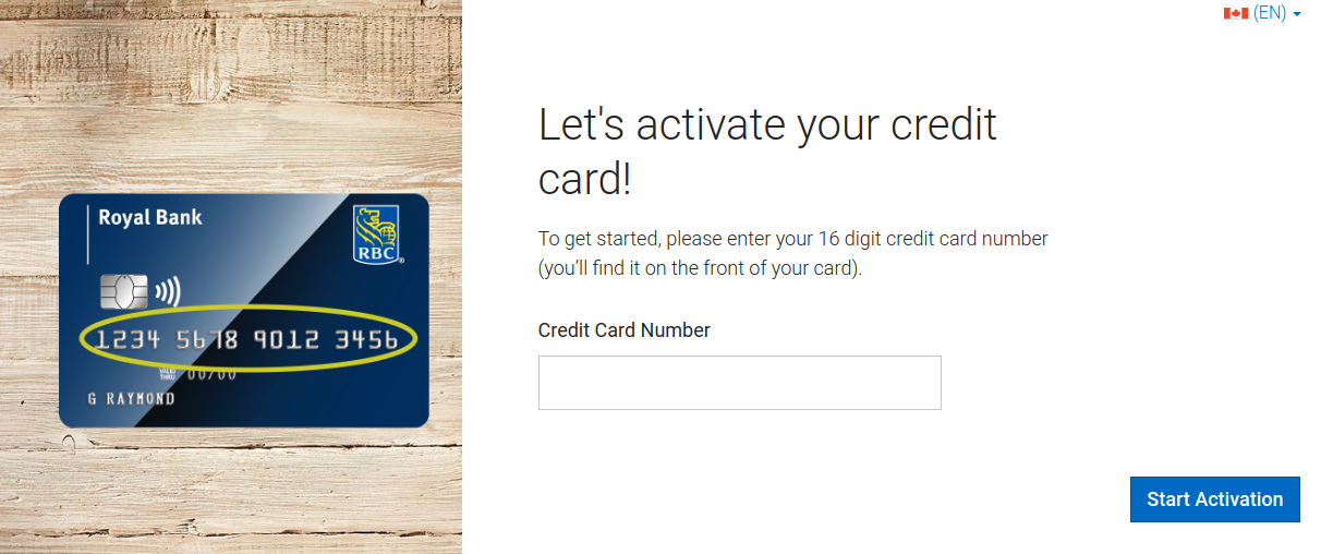 RBC Royal Credit Card Activation