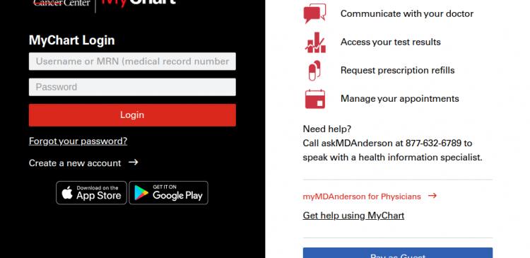 My MD Anderson Login