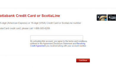 Scotiabank Credit Card Activation