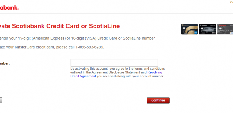 Scotiabank Credit Card Activation