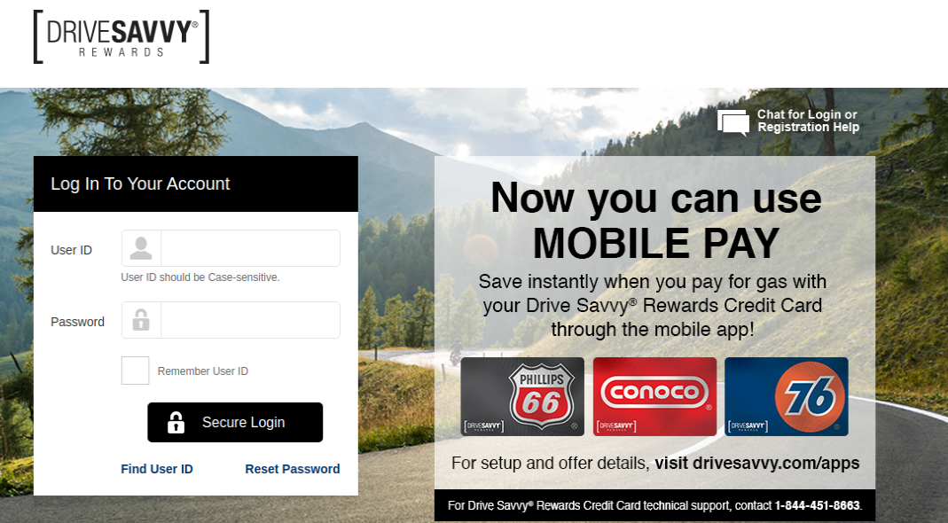 Drive-Savvy Rewards Credit Card Login