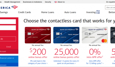 Bank of America Banking Login