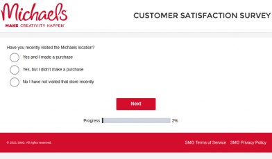 Michaels Customer Survey