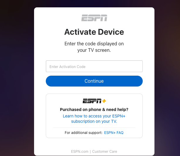 espn plus activate